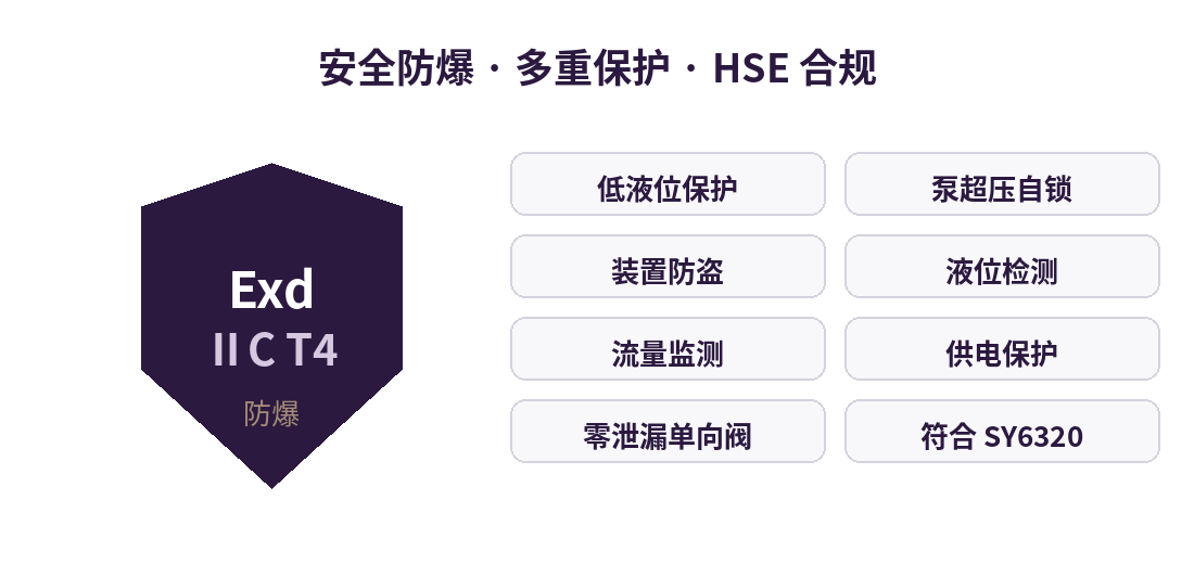 防爆加药装置 Exd ⅡC T4 与多重保护